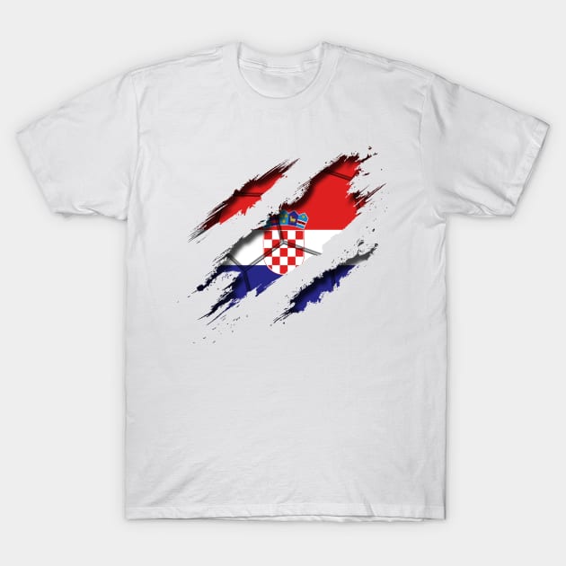 Croatia Football T-Shirt by blackcheetah